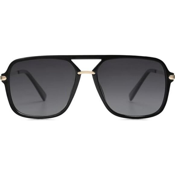 Sojos Square Aviator Sunglasses Polarized UV Protection Retro 90s Shades - Picture 7 of 7